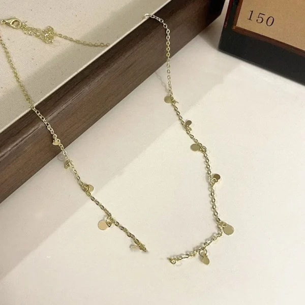 All-matching New Beaded Clavicle Women's Twin Necklace Sweater Chain - Image 3
