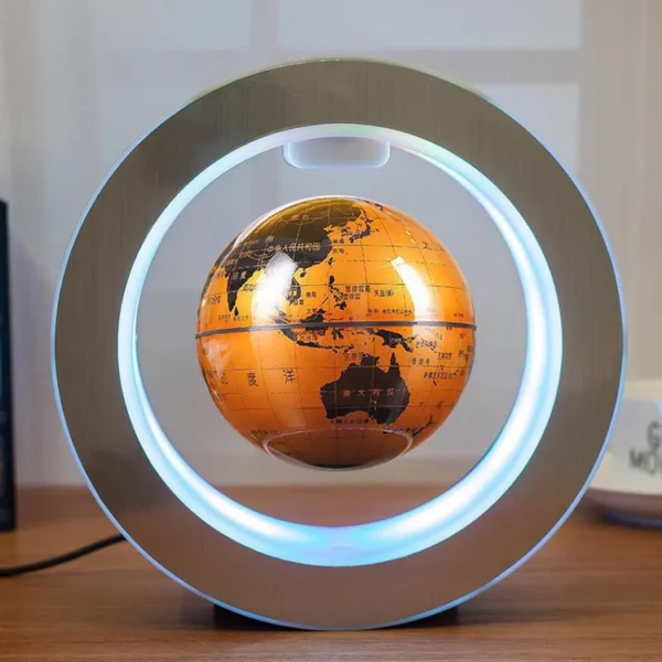 Round LED World Map Floating Globe Magnetic Levitation Light Anti Gravity Magic - Image 6