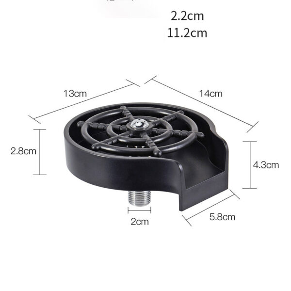 Bar Counter Cup Washer Sink High-pressure Spray Automatic Faucet Coffee Pitcher Wash Cup Tool Kitchen - Image 10