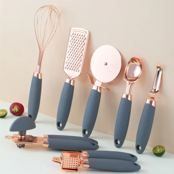 Kitchen Household Peeler Gadget Copper Plating Set - Image 4