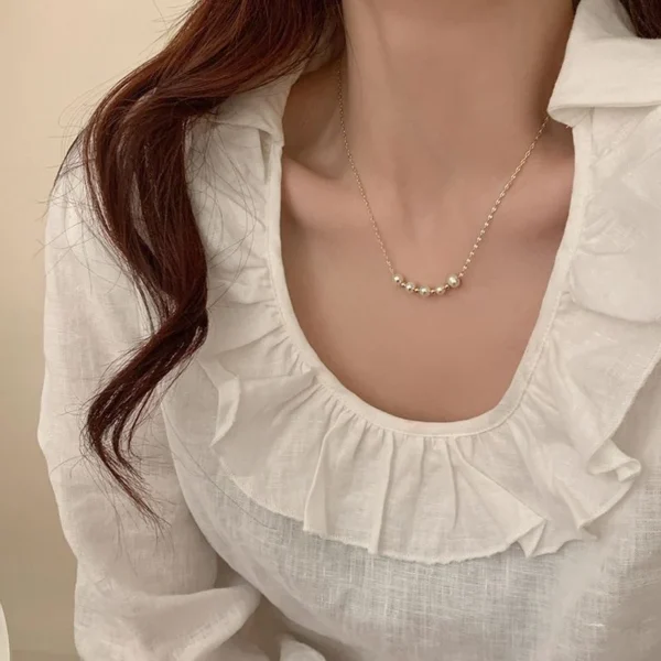 Design Small Net Red Non-fading Titanium Steel Clavicle Chain - Image 2