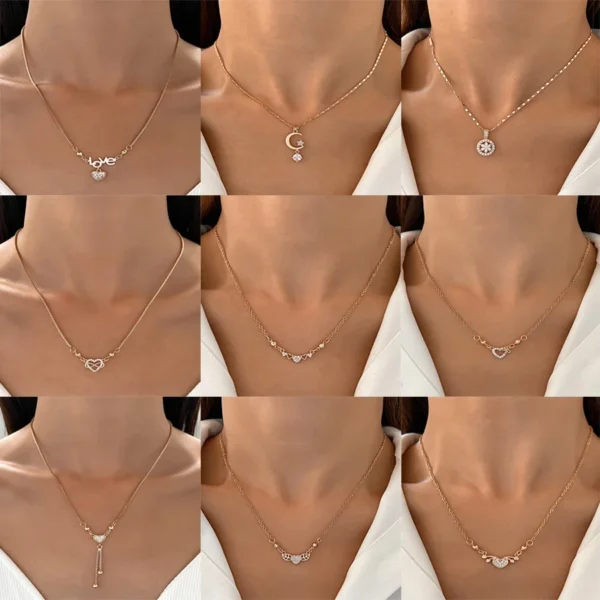 Women's Heart Vintage Fashion Necklace - Image 2