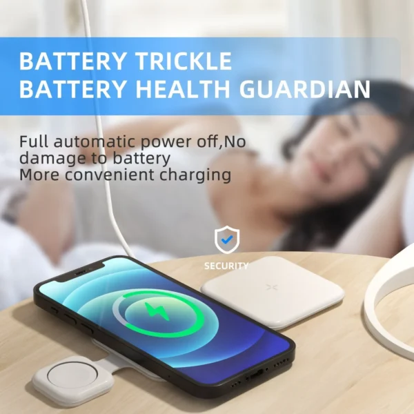 3 In 1 Magnetic Foldable Wireless Charger Charging Station Multi-device Folding Cell Phone Wireless Charger Gadgets - Image 10